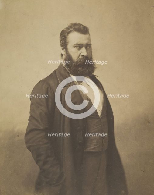 Jean-Francois Millet, 1856-58. Creator: Nadar.