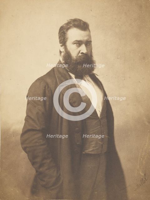 Jean-François Millet, 1856-1858. Creator: Nadar.
