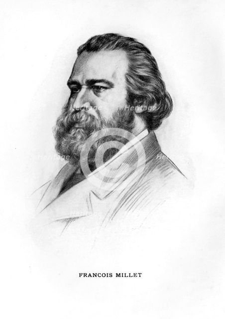 Jean-Francois Millet, French painter, (1912). Artist: Unknown