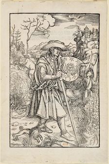 Jean Gerson as a pilgrim, before 1502. Creator: Dürer; Albrecht (1471-1528)