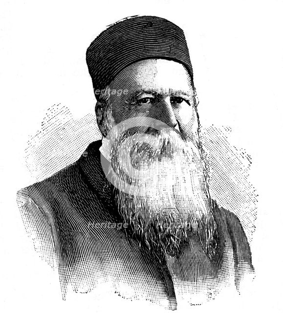 Jean Henri Dunant, Swiss philanthropist, 1902. Artist: Anon
