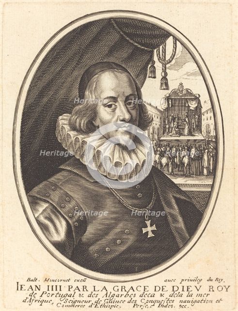 Jean IV, Duke of Bragance. Creator: Balthasar Moncornet.