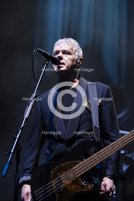 Jean-Jacques Burnel, The Stranglers live at the Royal Albert Hall, Mar 2024. Creator: Annapaola Marchesani.