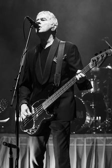 Jean-Jacques Burnel, The Stranglers live at the Royal Albert Hall, Mar 2024. Creator: Annapaola Marchesani