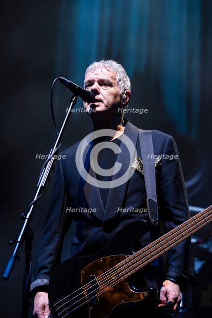 Jean-Jacques Burnel, The Stranglers live at the Royal Albert Hall, Mar 2024. Creator: Annapaola Marchesani.