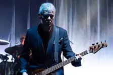 Jean-Jacques Burnel, The Stranglers live at the Royal Albert Hall, Mar 2024. Creator: Annapaola Marchesani