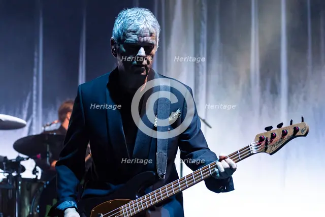 Jean-Jacques Burnel, The Stranglers live at the Royal Albert Hall, Mar 2024. Creator: Annapaola Marchesani.