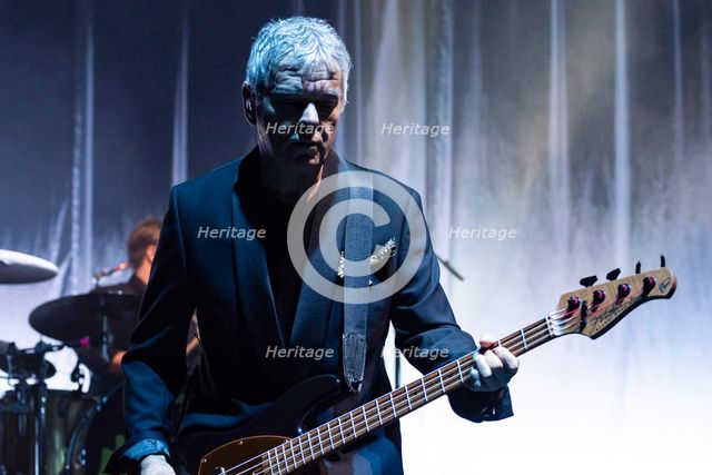 Jean-Jacques Burnel, The Stranglers live at the Royal Albert Hall, Mar 2024. Creator: Annapaola Marchesani.