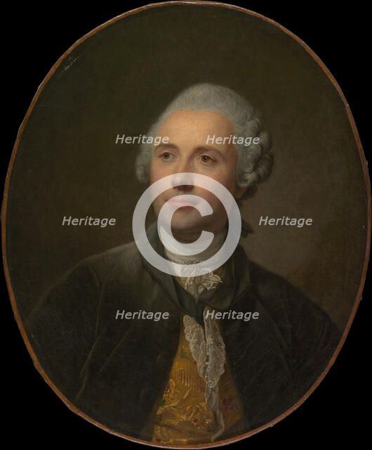 Jean Jacques Caffiéri (1725-1792), ca. 1765. Creator: Jean-Baptiste Greuze.