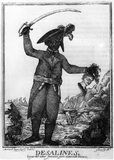 Jean Jacques Dessalines, a leader of the Haitian Revolution, 1806. Artist: Manuel Lopez
