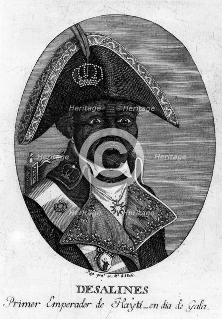 Jean-Jacques Dessalines, Emperor of Haiti, 1806. Artist: Rea