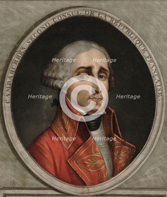 Jean-Jacques Régis de Cambacérès (1753-1824), .