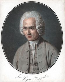 Jean-Jacques Rousseau (1712-78), French political philosopher. Artist: Pierre Michel Alix