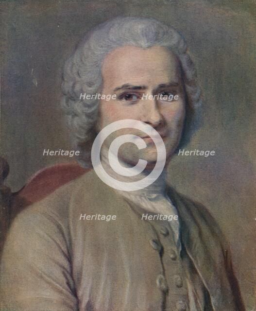 'Jean Jacques Rousseau', 1753. Artist: Maurice-Quentin de La Tour.