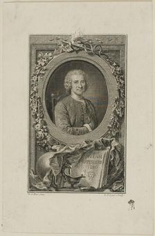 Jean Jacques Rousseau, 1764/72. Creator: Etienne Ficquet