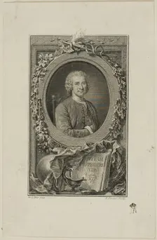 Jean Jacques Rousseau, 1764/72. Creator: Etienne Ficquet