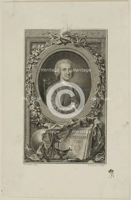 Jean Jacques Rousseau, 1764/72. Creator: Etienne Ficquet.