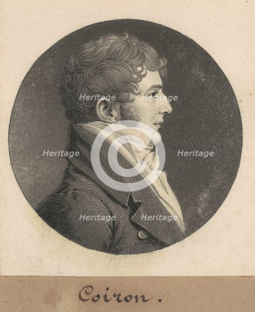 Jean Joseph Coiron, 1809. Creator: Charles Balthazar Julien Févret de Saint-Mémin.