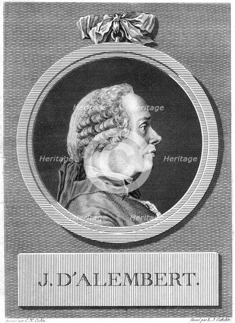 Jean le Rond d'Alembert, French philosopher and mathematician, late 18th century. Creator: Louis Jacques Cathelin.