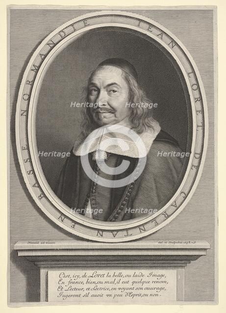 Jean Loret, 1658. Creator: Robert Nanteuil.