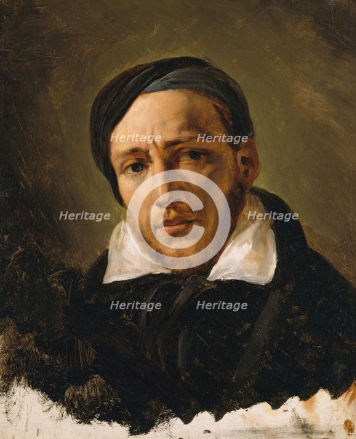 Jean-Louis-André-Théodore Gericault (1791-1824), probably 1822 or 1823. Creator: Émile Jean-Horace Vernet.