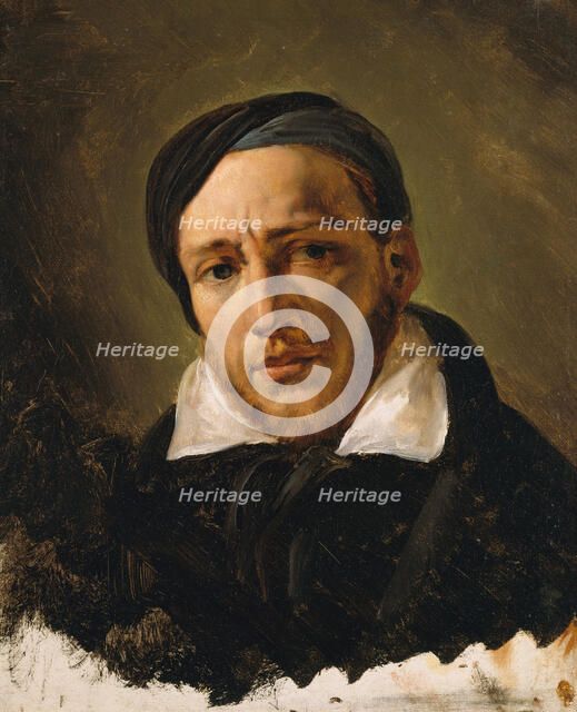 Jean-Louis-André-Théodore Gericault (1791-1824), probably 1822 or 1823. Creator: Émile Jean-Horace Vernet.