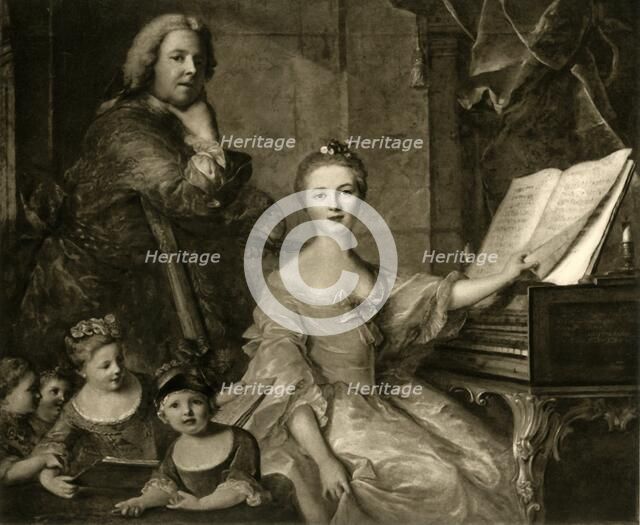 Jean-Marc Nattier and his family, 1730-1762, (1903). Creator: Unknown.