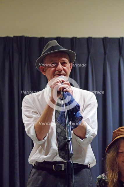 Jean-Marie Fagon, Watermill Jazz Club, Dorking, Surrey, August 2015. Artist: Brian O'Connor.