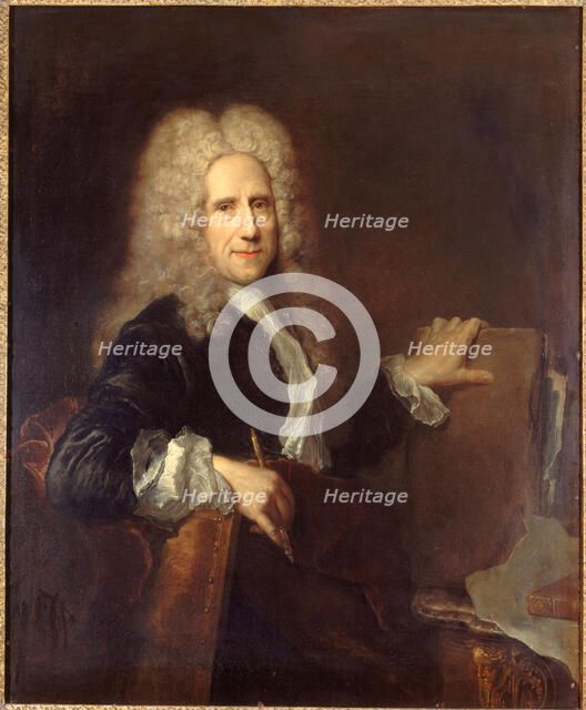 Jean Mariette (1660-1724), engraver of the king, 1723. Creator: Antoine Pesne.