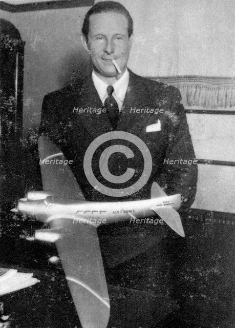 Jean Mermoz, French pilot, 1935. Artist: Unknown