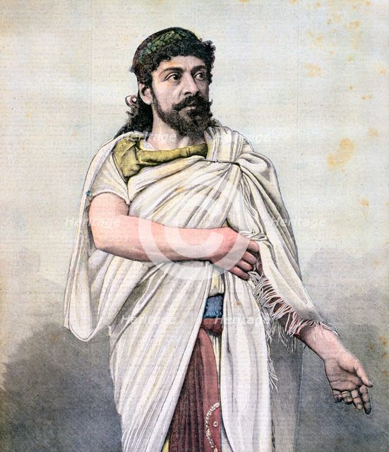 Jean Mounet-Sully as Oedipus in L'Oedipe roi, Comédie Française, 1892. Artist: Unknown