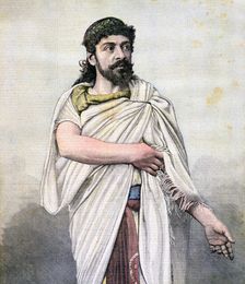 Jean Mounet-Sully as Oedipus in L'Oedipe roi, Comédie Française, 1892