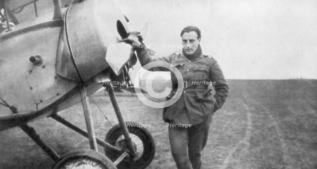 Jean Navarre, French pilot, 1916. Artist: Unknown
