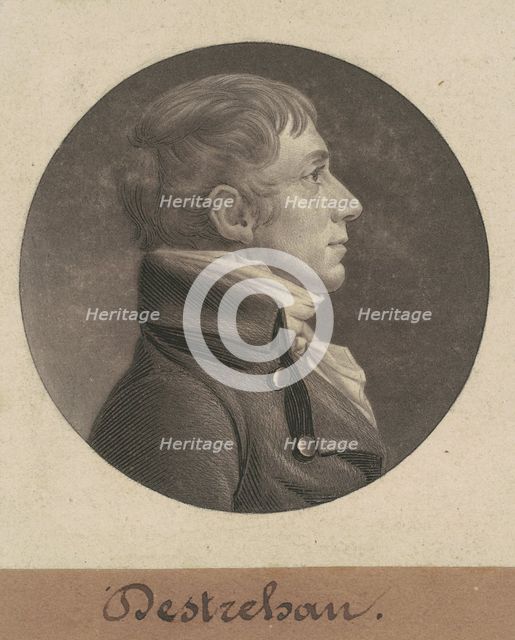 Jean Noel Destréhan, 1805. Creator: Charles Balthazar Julien Févret de Saint-Mémin.