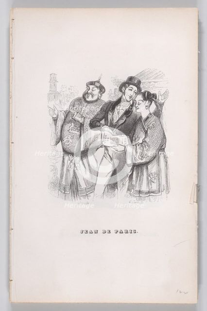 Jean of Paris from The Complete Works of Béranger, 1836. Creator: Jean Ignace Isidore Gerard.