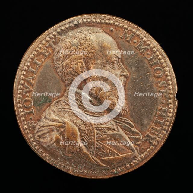 Jean Parisot de la Vallette, 1494-1568, Grand Master of Malta 1557-1568 [obverse]. Creator: Federico Cocciola.