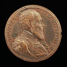 Jean Parisot de la Vallette, 1494-1568, Grand Master of Malta 1557-1568 [obverse]. Creator: Federico Cocciola