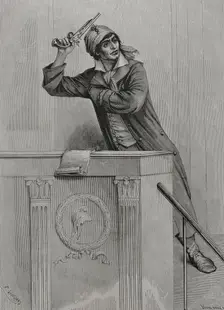 Jean-Paul Marat (1743-1793), French scientist and physician, 1876. Creator: Pannemaker