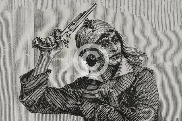 Jean-Paul Marat (1743-1793), French politician, Jacobin leader, 1876.  Creator: Adolphe François Pannemaker.
