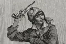 Jean-Paul Marat (1743-1793), French politician, Jacobin leader, 1876. Creator: Adolphe François Pannemaker