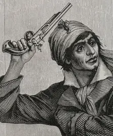 Jean-Paul Marat (1743-1793), French politician, Jacobin leader, 1876. Creator: Adolphe François Pannemaker