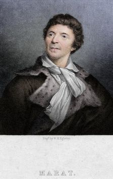 Jean-Paul Marat (1743-1793), physician, scientist and political theorist, c1830. Artist: WH Egleton