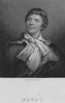 Jean-Paul Marat (1743-1793), physician, scientist and political theorist, c1830. Artist: WH Egleton