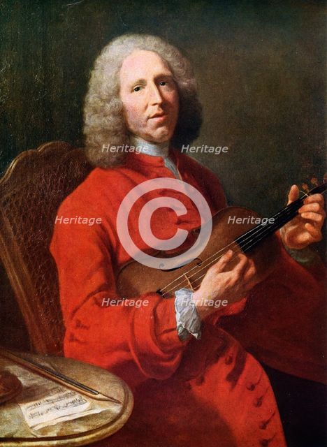 Jean Philippe Rameau (1683-1764), French composer. Artist: Unknown