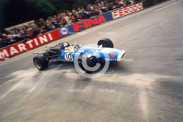 Jean-Pierre Beltoise driving a Matra, Belgian Grand Prix, Spa-Francorchamps, 1968. Artist: Unknown