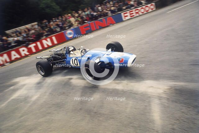 Jean-Pierre Beltoise driving a Matra, Belgian Grand Prix, Spa-Francorchamps, 1968. Artist: Unknown