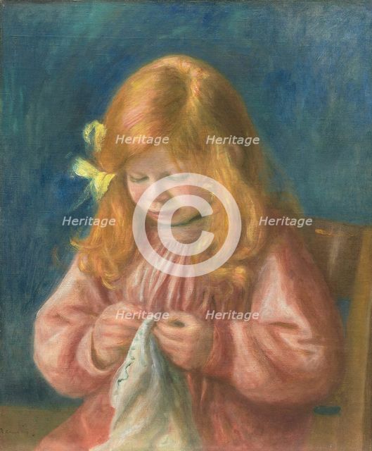 Jean Renoir Sewing, 1899/1900. Creator: Pierre-Auguste Renoir.