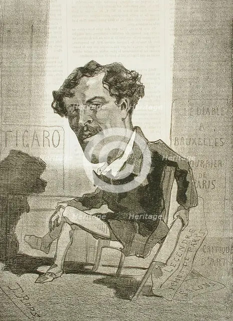Jean Rousseau, 1857. Creator: Félicien Rops.