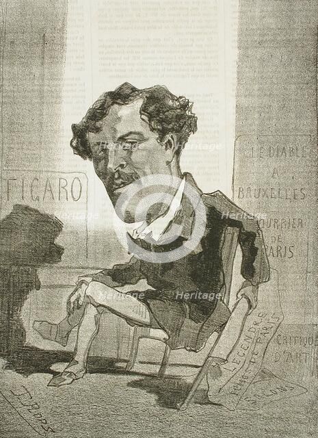 Jean Rousseau, 1857. Creator: Félicien Rops.