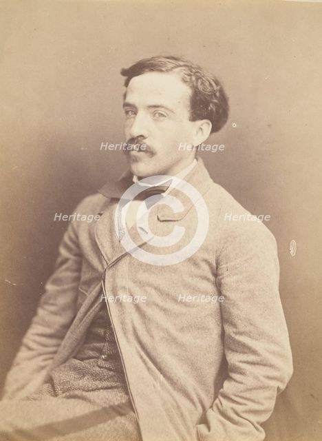 Jean Rousseau, homme de lettres, 1860-1861. Creator: Nadar.